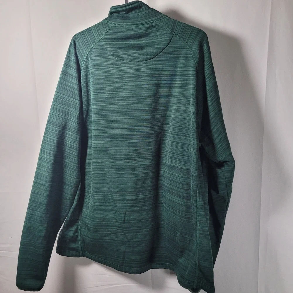G-III Sports Oregon Ducks Mens XL Quarter Zip Pullover Green Space Dye Jacket